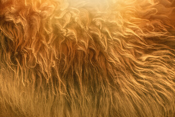 Sheep skin structure.Close up of sheep fur.