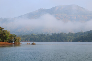 beautiful natural landscape view from Tapola, Maharashtra, India