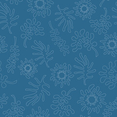 Fototapeta na wymiar Simple Specimen, a vector lapis lazuli seamless pattern background.
