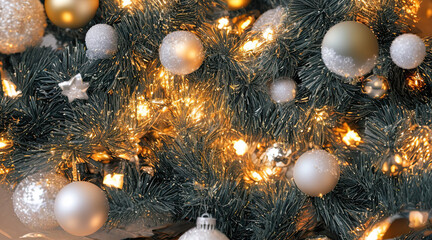 Obraz na płótnie Canvas christmas tree decorations