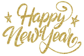 hand drawn happy new year letters