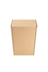 cardboard rectangular packaging box isolated on white background