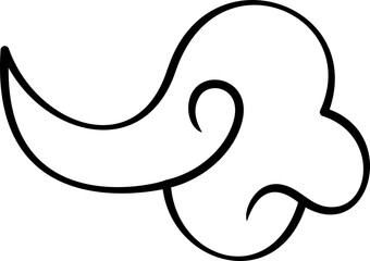 Chinese Cloud Shape Vector