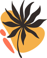 Boho Abstract Botanical Shape