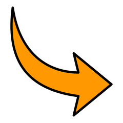 Down Right Filled Line Icon