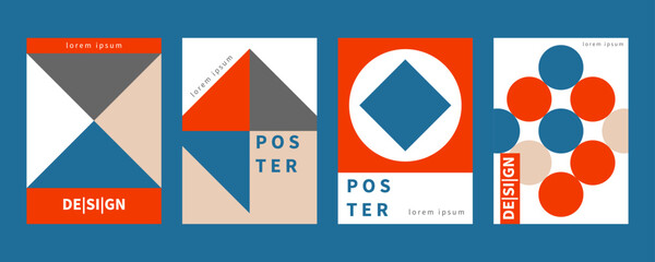 Cover template, annual report, poster