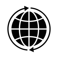 globe icon vector design template