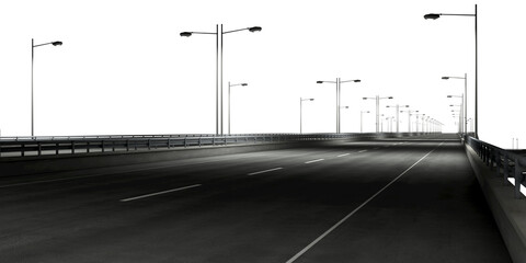 foggy overpass road for night scenes arch viz hq cutout © Mathias Weil