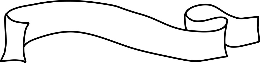 Hand drawn ribbon