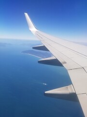 Obraz premium view from airplane window