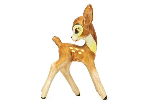 Statuette. Bambi, deer, fawn. German porcelain Goebel. High quality photo