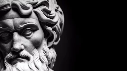 Fotobehang Illustration of the sculpture of Socrates. The Greek philosopher. Socrates is a central figure in the history of Ancient Greek philosophy. © TungYueh