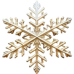 Gorgeous delicate and elegant gold snowflake crystals for Christmas, holidays, winter cards, banners, and background decoration.