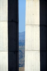 Viaducto en la autopista de Málaga a Córdoba, Andalucía, España