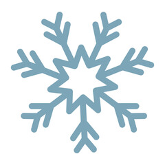 Blue snowflake vector clip-art.