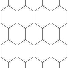 Seamless mosaic pattern. Hexagons ornament. Grid background. Ancient ethnic motif. Geometric grate wallpaper. Parquet backdrop. Digital paper, textile print. Honeycomb vector illustration.
