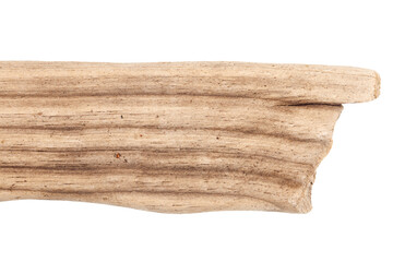 Part of driftwood isolated on white