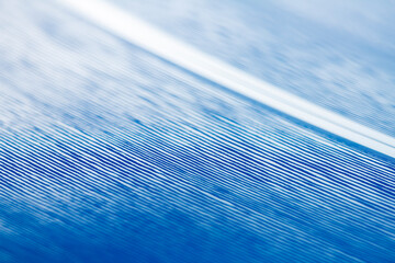 Macro shot of blue color vinyl record