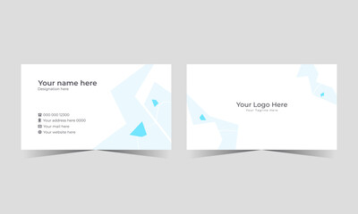 Business or Visiting card design vector illustration.