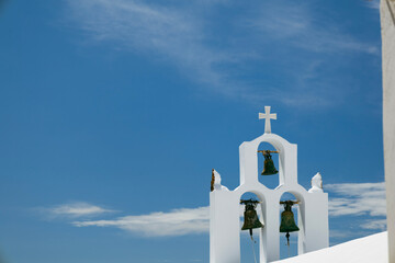 Bells view in Santorini