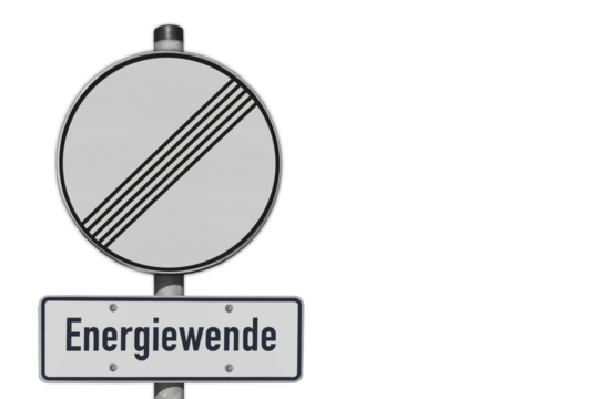 Verkehrsschild, Energiewende, geschwindigkeitsbegrenzung aufgehoben, freigestellt als PNG