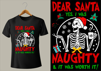 Obraz premium FOR EVERY POD SITE DEAR SANTA YES, I WAS NAUGHTY & IT WAS WORTH IT CHRISTMAS EXCLUSIVE