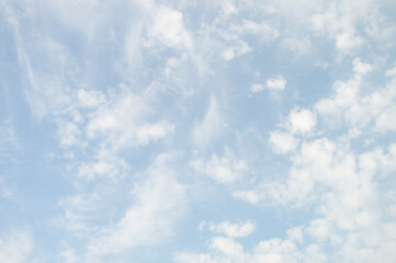 Sky with different types of clouds