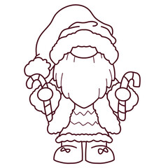 christmas cute cartoon card christmas tree santa