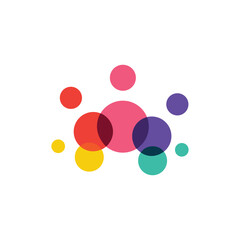 People logo design vector illustration, human care symbol, happy family icon, community foundation