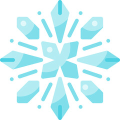 Snowflake flat icon