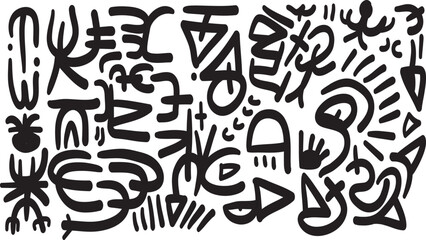 Handdrawn abstract illustration, vector, and graphic for background poster, backdrop, and decoration