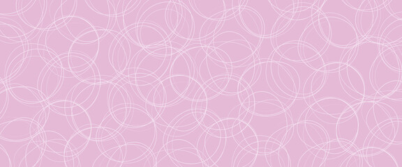 illustration of vector background with pink colored circle pattern	