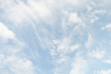 Sky with different types of clouds
