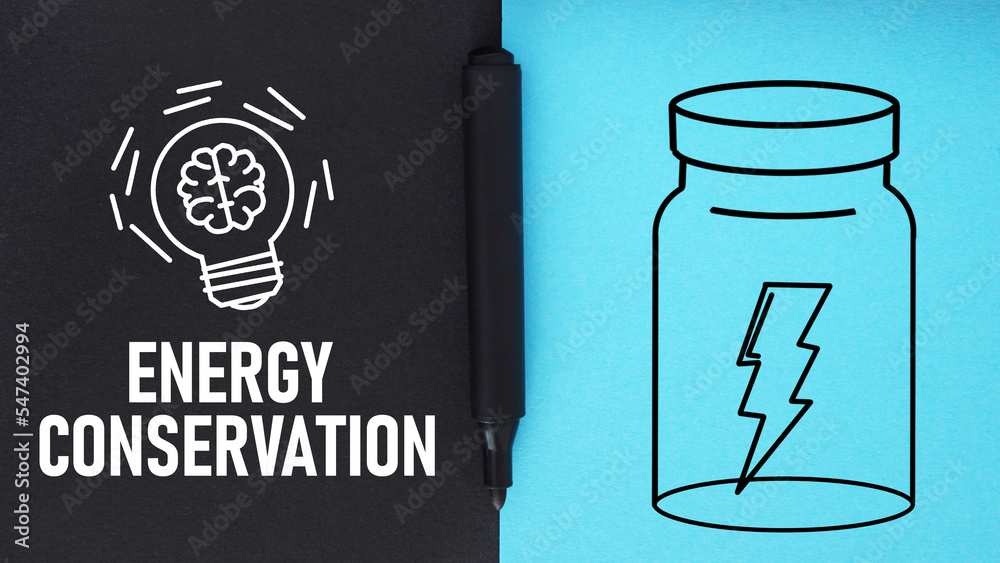 Poster Energy Conservation is shown using the text