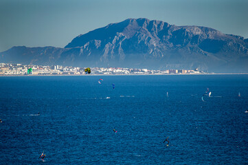 Landscape of Valdevaqueros beach, Gibraltar Strait, Spain