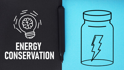 Energy Conservation is shown using the text