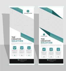 Corporate roll-up banner, Business roll-up banner, Roll up x stand banner
