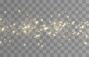 Vector magic glow. Sparkling light, sparkle dust png. Sparkling magical dust. Christmas light.