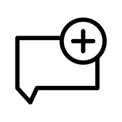 Obraz premium Add Message Icon Vector Symbol Design Illustration