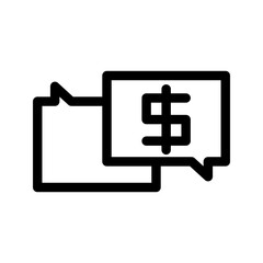 Business Discussion Icon Vector Symbol Design Illustration