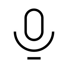 Microphone Icon Vector Symbol Design Illustration