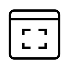 Screenshoot Icon Vector Symbol Design Illustration