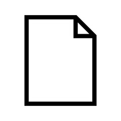 Blank File Icon Vector Symbol Design Illustration