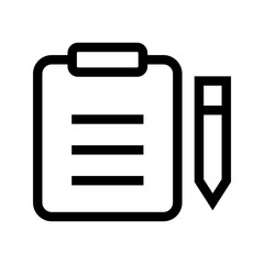 Clipboard Icon Vector Symbol Design Illustration