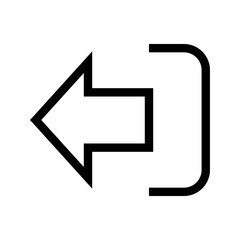 Log Out Icon Vector Symbol Design Illustration