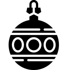 bauble solid icon