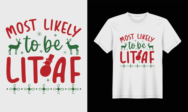 funny stocking stuffers christmas t-shirt design.