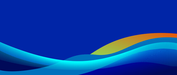 abstract blue wave