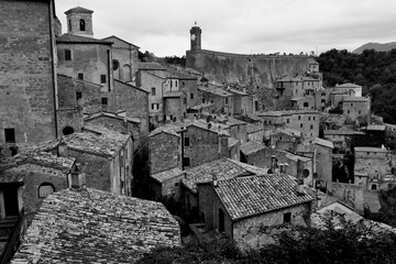 Borgo medievale di Sorano. Maremma grossetana. Toscana Italy