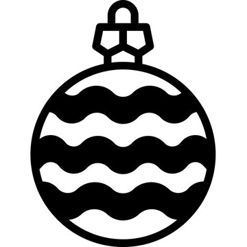 bauble solid line icon